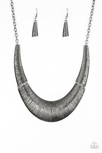 Feast or Famine- Gunmetal Necklace- Paparazzi Accessories