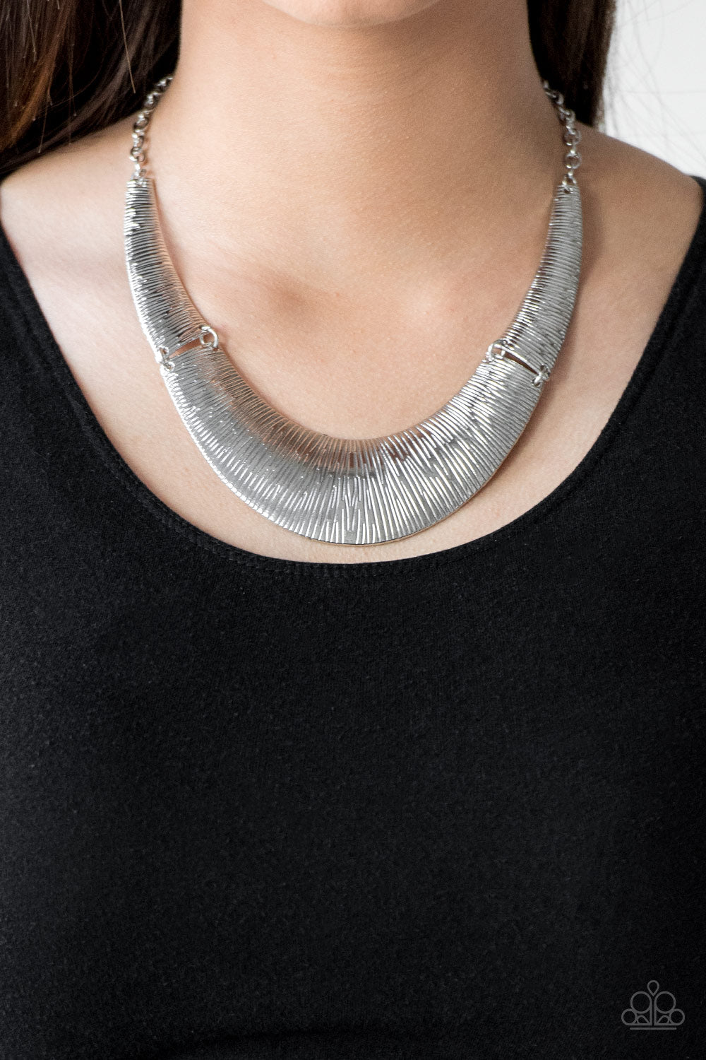 Feast or Famine- Silver Necklace- Paparazzi Accessories