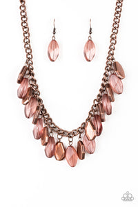 Fringe Fabulous- Copper Necklace- Paparazzi Accessories
