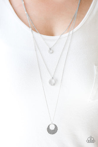 Grandiose Glamour- Silver Necklace- Paparazzi Accessories