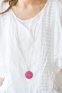 Midsummer Musical- Pink and Silver Necklace- Paparazzi Accessories