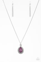 Load image into Gallery viewer, Rancho Rustler- Purple and Silver Necklace- Paparazzi Accessories