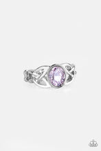 Load image into Gallery viewer, Shimmer Splash- Purple and Silver Ring- Paparazzi Accessories