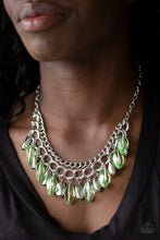 Load image into Gallery viewer, Spring Daydream- Green and Silver Necklace- Paparazzi Accessories