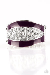 Trending Treasure- Purple and Silver Ring- Paparazzi Accessories