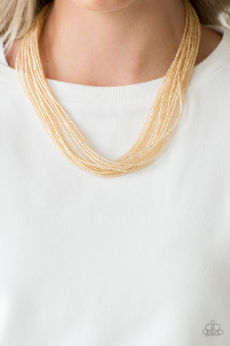 Wide Open Spaces- Gold Necklace- Paparazzi Accessories
