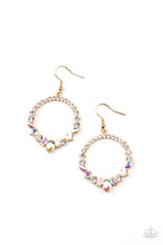 Load image into Gallery viewer, Revolutionary Refinement - White and Gold Earrings- Paparazzi Accessories