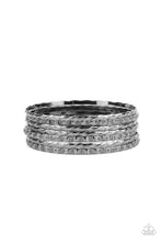 Load image into Gallery viewer, Back To Back Stacks- Gunmetal Bracelets- Paparazzi Accessories