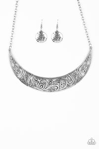 Bull In A China Shop- Silver Necklace- Paparazzi Accessories