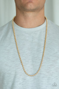 Cadet Casual- Gold Necklace- Paparazzi Accessories