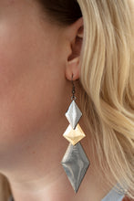 Load image into Gallery viewer, Danger Ahead- Multi-toned Earrings- Paparazzi Accessories