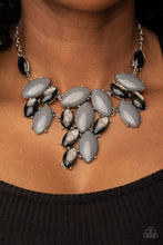 Load image into Gallery viewer, Date Night Nouveau- Silver Necklace- Paparazzi Accessories