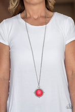 Load image into Gallery viewer, Desert Equinox- Red and Silver Necklace- Paparazzi Accessories