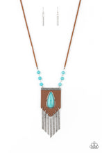 Load image into Gallery viewer, Enchantingly Tribal- Blue and Brown Necklace- Paparazzi Accessories