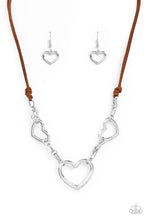 Load image into Gallery viewer, Fashionable Flirt- Brown and Silver Necklace- Paparazzi Accessories