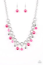 Load image into Gallery viewer, Fiercely Fancy- Pink and Silver Necklace- Paparazzi Accessories