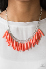 Load image into Gallery viewer, Full Of Flavor- Orange and Silver Necklace- Paparazzi Accessories