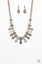 Load image into Gallery viewer, Geocentric- Multitoned Necklace- Paparazzi Accessories