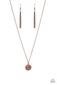 Hold On To Hope- Copper Necklace- Paparazzi Accessories