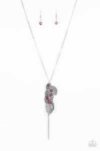 I Be-LEAF- Purple and Silver Necklace- Paparazzi Accessories