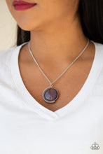 Load image into Gallery viewer, Luminous Lagoon- Purple and Silver Necklace- Paparazzi Accessories