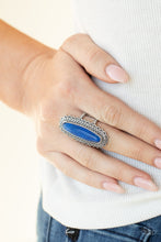 Load image into Gallery viewer, Mystical Mecca- Blue and Silver Ring- Paparazzi Accessories
