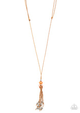 Load image into Gallery viewer, Ocean Child- Orange and Brown Necklace- Paparazzi Accessories