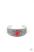 Load image into Gallery viewer, Ocean Mist- Red and Silver Bracelet- Paparazzi Accessories