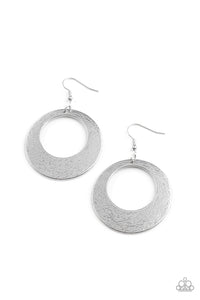 Outer Plains- Silver Earrings- Paparazzi Accessories