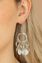 Load image into Gallery viewer, Partners In CHIME- Silver Earrings- Paparazzi Accessories