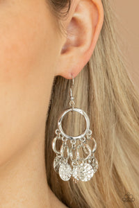 Partners In CHIME- Silver Earrings- Paparazzi Accessories