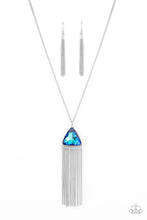 Load image into Gallery viewer, Proudly Prismatic- Blue and Silver Necklace- Paparazzi Accessories