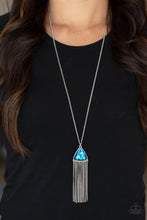 Load image into Gallery viewer, Proudly Prismatic- Blue and Silver Necklace- Paparazzi Accessories