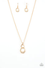 Load image into Gallery viewer, Rockefeller Royal- White and Gold Necklace- Paparazzi Accessories