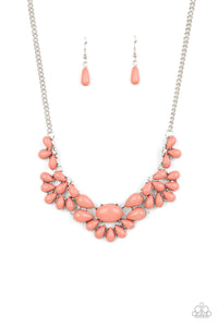 Secret GARDENISTA- Pink and Silver Necklace- Paparazzi Accessories