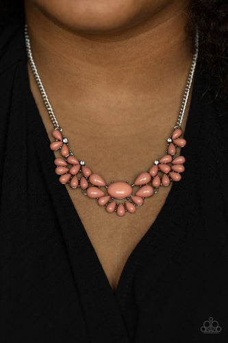 Secret GARDENISTA- Pink and Silver Necklace- Paparazzi Accessories