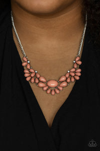 Secret GARDENISTA- Pink and Silver Necklace- Paparazzi Accessories