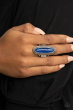 Load image into Gallery viewer, Stone Healer- Blue and Silver Ring- Paparazzi Accessories