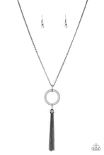 Load image into Gallery viewer, Straight To The Top- White and Gunmetal Necklace- Paparazzi Accessories