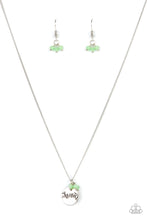 Load image into Gallery viewer, Warm My Heart- Green and Silver Necklace- Paparazzi Accessories