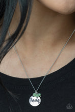 Load image into Gallery viewer, Warm My Heart- Green and Silver Necklace- Paparazzi Accessories