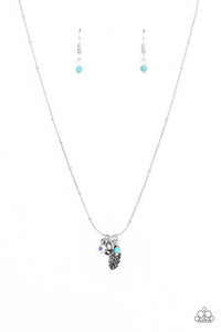 Wildly WANDER-ful- Blue and Silver Necklace- Paparazzi Accessories