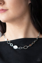 Load image into Gallery viewer, Working OVAL-time- Silver Necklace- Paparazzi Accessories