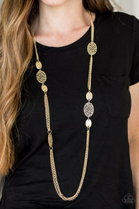 A Force Of Nature- Gold Necklace- Paparazzi Accessories