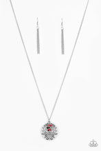 Load image into Gallery viewer, Desert Abundance-Red and Silver Necklace- Paparazzi Accessories