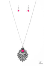 Load image into Gallery viewer, Inde-PENDANT Idol- Pink and Silver Necklace- Paparazzi Accessories
