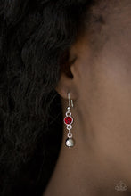 Load image into Gallery viewer, Pageant Queen- Red and Silver Necklace- Paparazzi Accessories