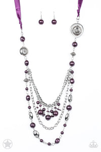 All The Trimmings- Purple and Silver Necklace- Paparazzi Accessories