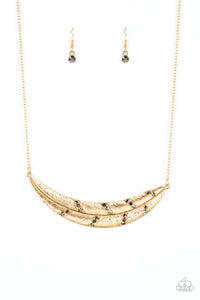 Say You QUILL- Gold Necklace- Paparazzi Accessories