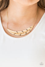 Load image into Gallery viewer, Say You QUILL- Gold Necklace- Paparazzi Accessories